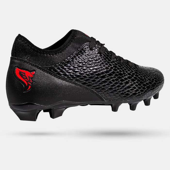 Red black and white football cleats on sale